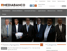 Tablet Screenshot of mediabanco.com